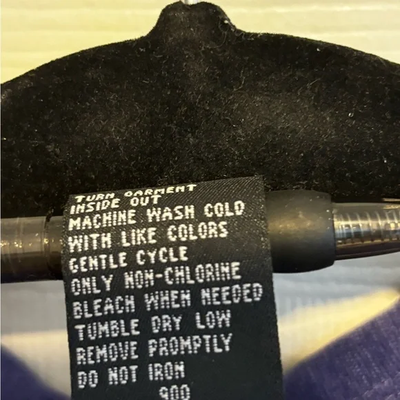 WOMENS R.O.T. DARK LAVENDER CORDUROY LONG SLEEVE FRONT THREE BUTTON CLOSURE SZ L - Picture 11 of 14